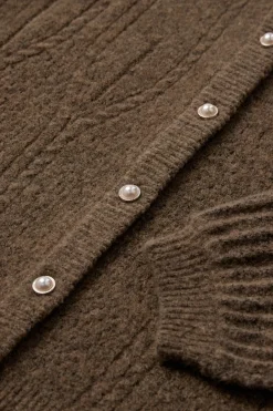 Fina - Strikket cardigan med struktur og knapper
