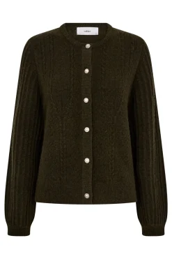 Fina - Strikket cardigan med struktur og knapper
