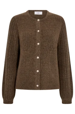 Fina - Strikket cardigan med struktur og knapper