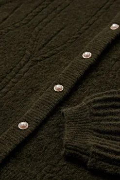 Fina - Strikket cardigan med struktur og knapper