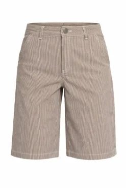 FIONA - Løse bermudashorts med stribet mønster