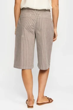 FIONA - Løse bermudashorts med stribet mønster