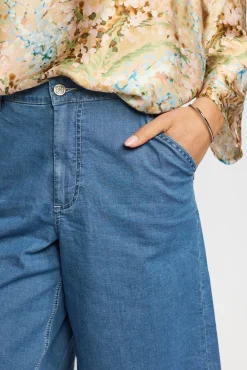 FRIDA - Lange shorts med vide ben
