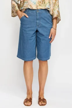 FRIDA - Lange shorts med vide ben