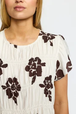 GILDA - Kortærmet kjole med blomsterprint