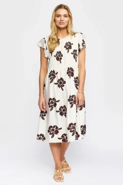 GILDA - Kortærmet kjole med blomsterprint