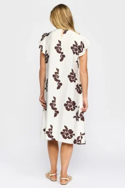 GILDA - Kortærmet kjole med blomsterprint