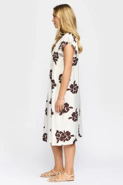 GILDA - Kortærmet kjole med blomsterprint