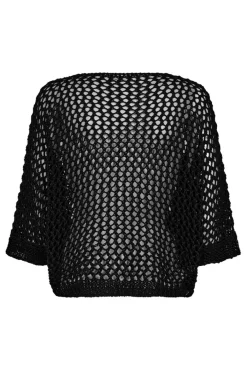 Hulstrikket bluse med stjerne