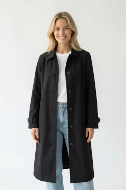 Ibi - Oversize trenchcoat med lommer