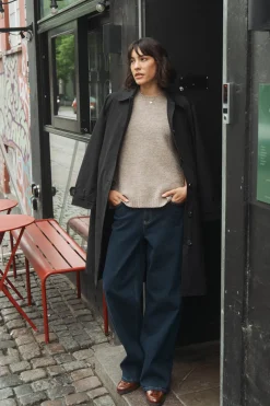 Ibi - Oversize trenchcoat med lommer