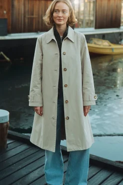 Ibi - Oversize trenchcoat med lommer