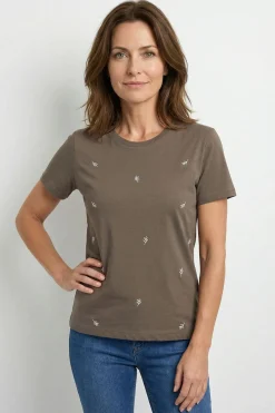 Ida - T-shirt i bomuld med detalje