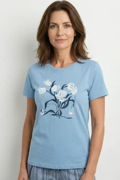 Ida - T-shirt i bomuld med detalje