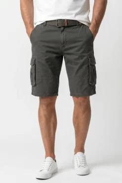 INMonroe - Cargo shorts med bælte og sidelommer