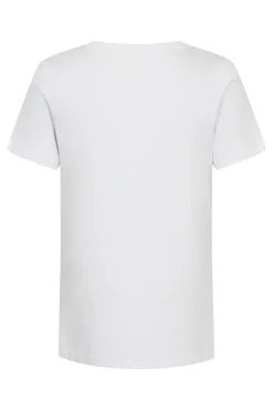 Iris - Bomulds t-shirt med dekorative detaljer