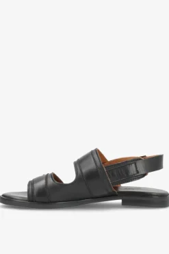 JUNE - Lædersandal med spænder