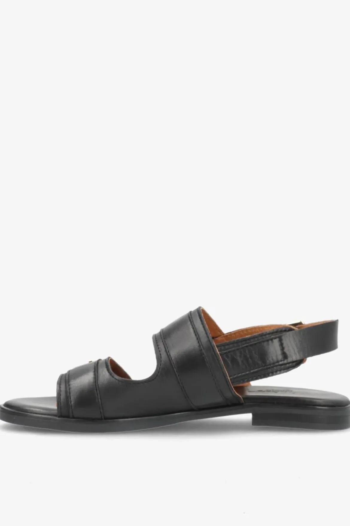 JUNE - Lædersandal med spænder