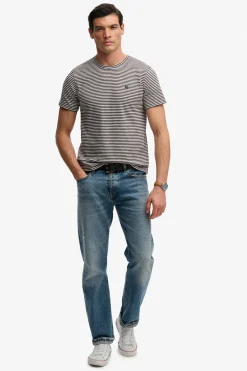 Klassisk basis t-shirt med striber