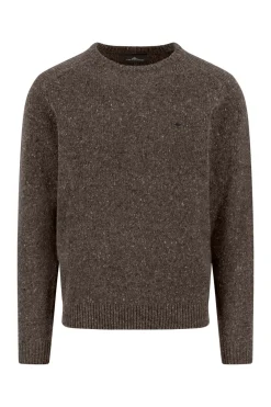 Klassisk pullover med rund halsudskæring