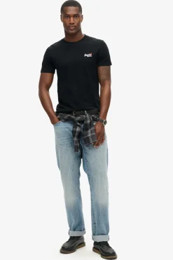 Kortærmet T-shirt med broderet logo