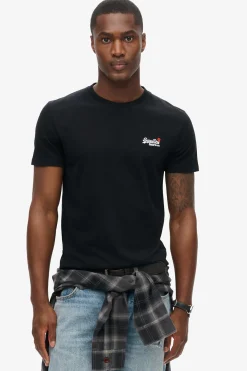 Kortærmet T-shirt med broderet logo