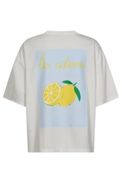 Kortærmet t-shirt med citronmotiv