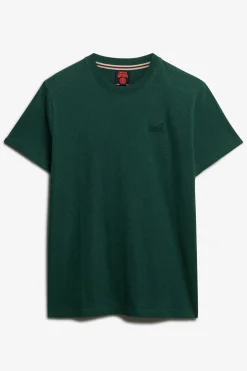 Kortærmet T-shirt med rund hals og broderet logo