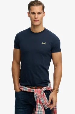 Kortærmet T-shirt med rund hals og broderet logo