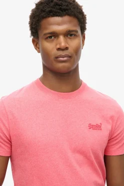 Kortærmet T-shirt med rund hals og broderet logo