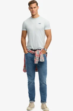 Kortærmet T-shirt med rund hals og broderet logo