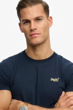 Kortærmet T-shirt med rund hals og broderet logo