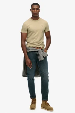 Kortærmet T-shirt med rund hals og broderet logo