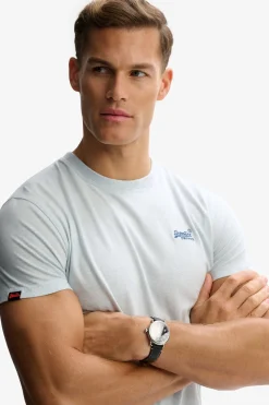 Kortærmet T-shirt med rund hals og broderet logo