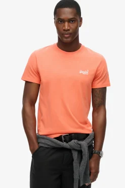 Kortærmet T-shirt med rund hals og broderet logo
