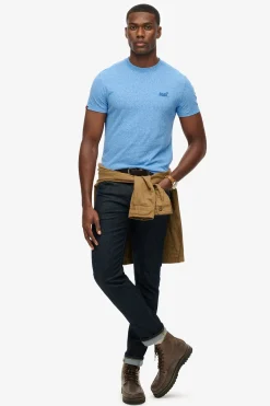 Kortærmet T-shirt med rund hals og broderet logo