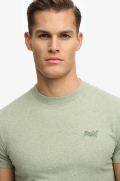 Kortærmet T-shirt med rund hals og broderet logo