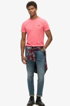 Kortærmet T-shirt med rund hals og broderet logo