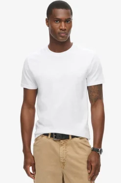 Kortærmet T-shirt med rund hals og broderet logo
