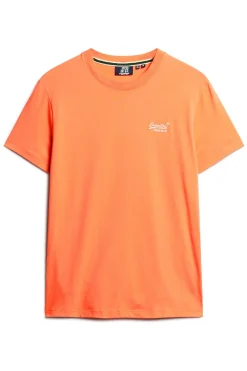 Kortærmet T-shirt med rund hals og broderet logo