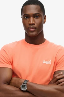 Kortærmet T-shirt med rund hals og broderet logo