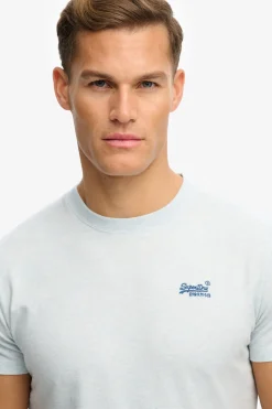 Kortærmet T-shirt med rund hals og broderet logo