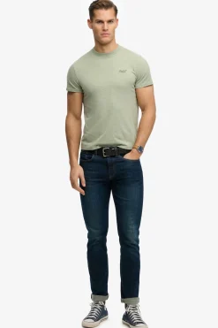 Kortærmet T-shirt med rund hals og broderet logo
