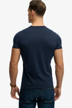 Kortærmet T-shirt med rund hals og broderet logo