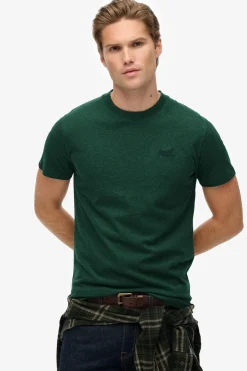 Kortærmet T-shirt med rund hals og broderet logo