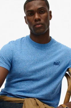 Kortærmet T-shirt med rund hals og broderet logo