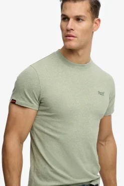 Kortærmet T-shirt med rund hals og broderet logo