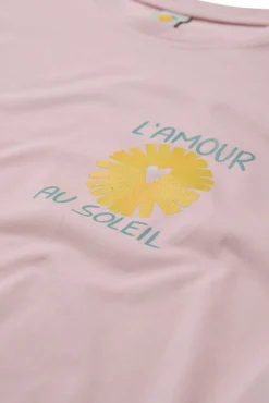 Kortærmet t-shirt med rygprint