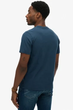 Kortærmet T-shirt med striber og logo