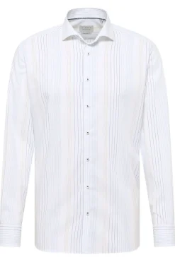 Langærmet skjorte med striber i modern fit